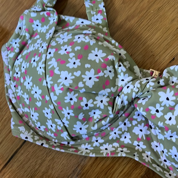 Anne Cole Retro Underwire Bikini Swim Top 34DD/36D - Picture 3 of 8